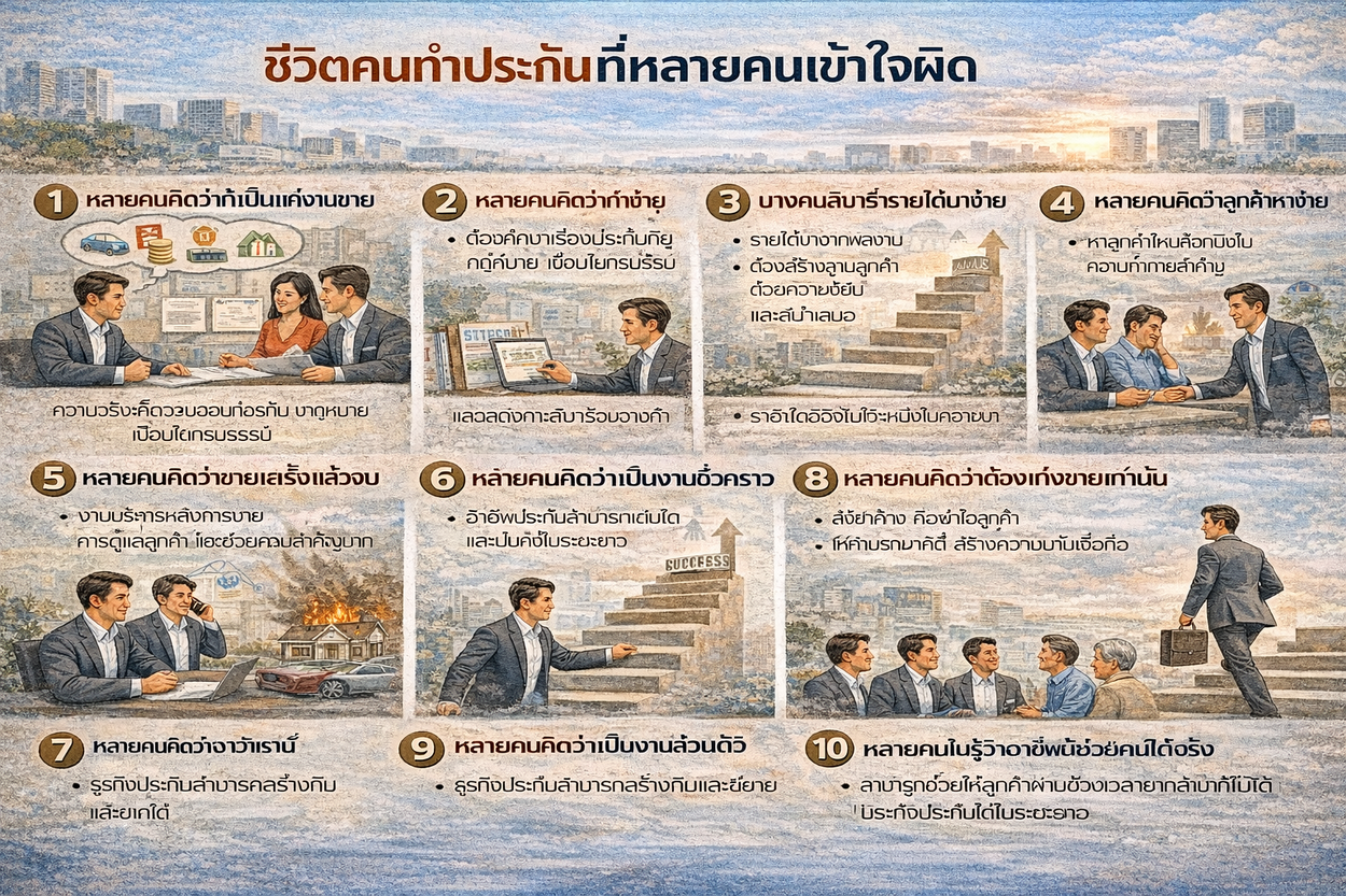 ชีวิตคนทำประกันที่หลายคนเข้าใจผิด