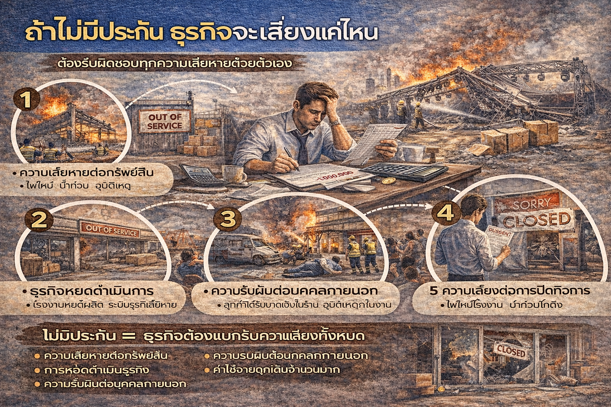 ถ้าไม่มีประกัน ธุรกิจจะเสี่ยงแค่ไหน