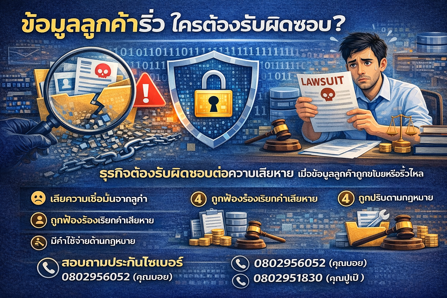 ข้อมูลลูกค้ารั่ว ใครต้องรับผิดชอบ