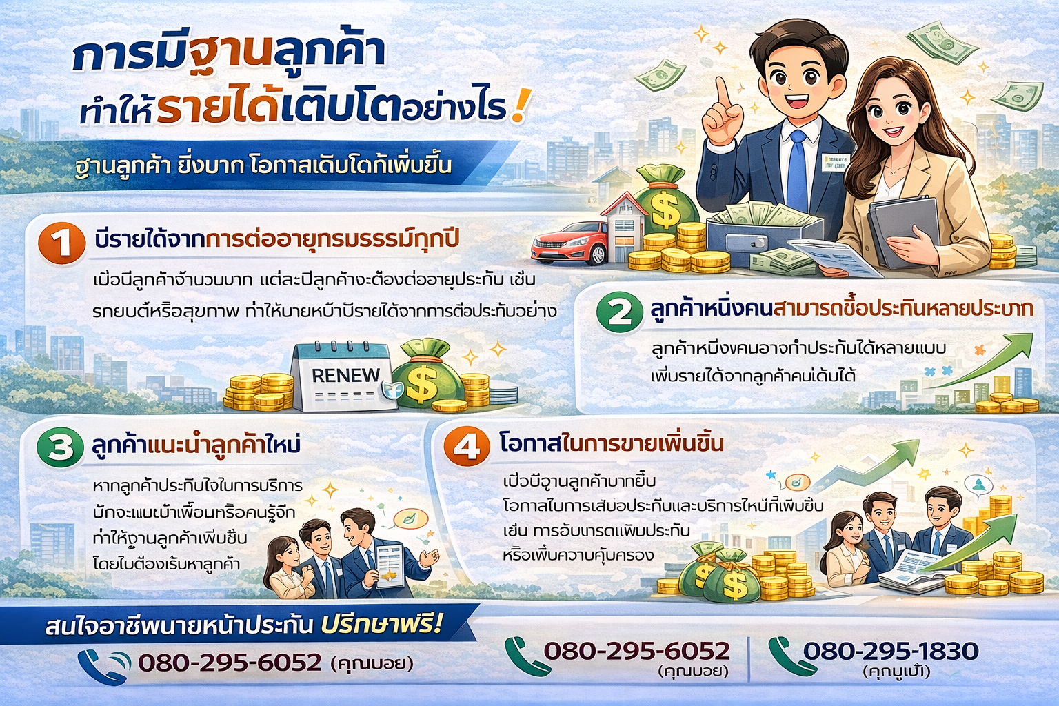 การมีฐานลูกค้า ทำให้รายได้เติบโตอย่างไร