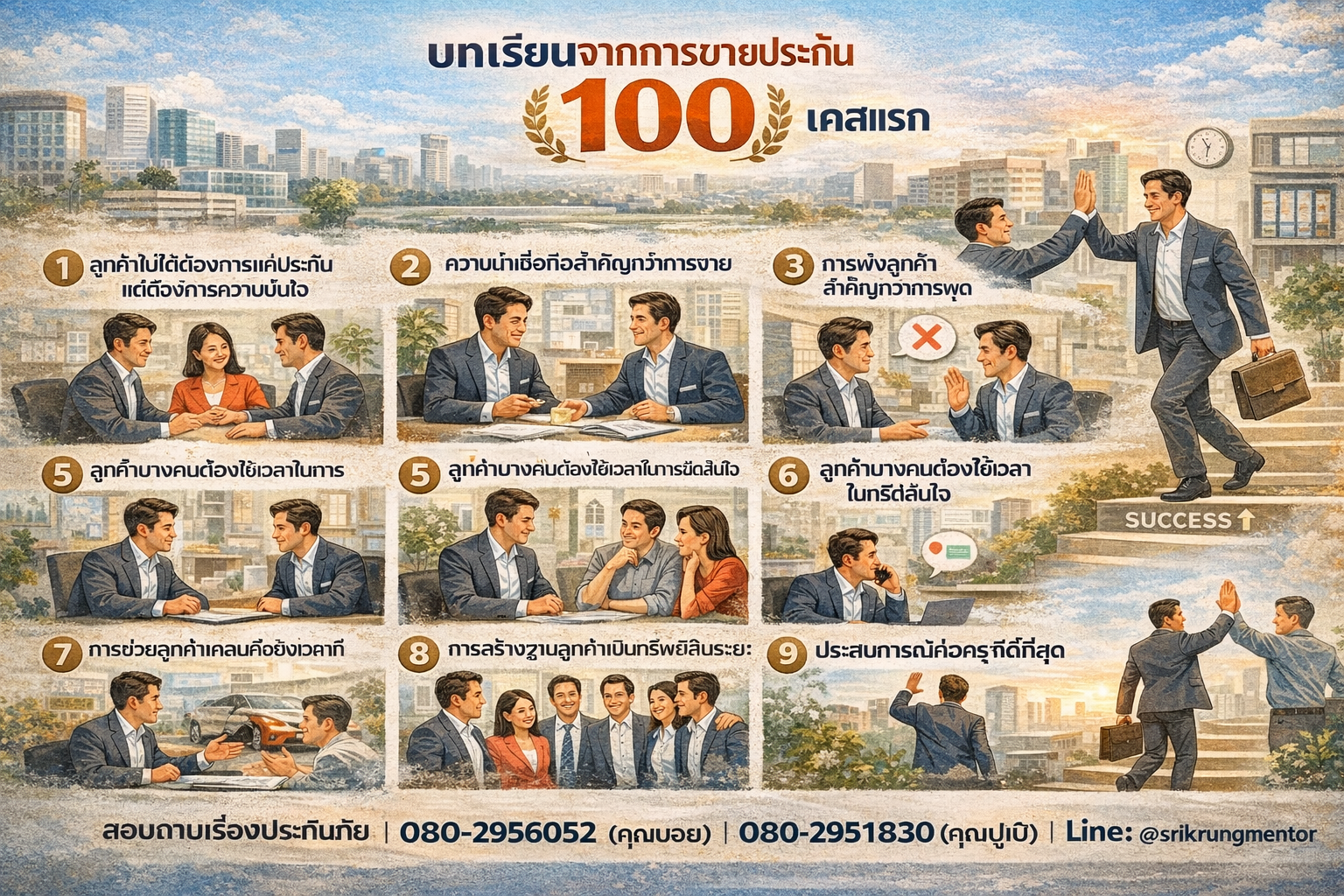 บทเรียนจากการขายประกัน 100 เคสแรก