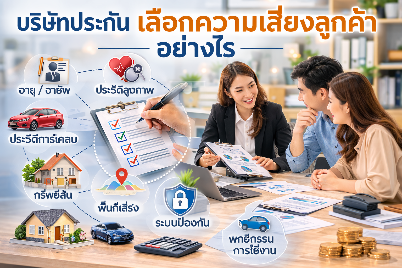 บริษัทประกันเลือกความเสี่ยงลูกค้าอย่างไร