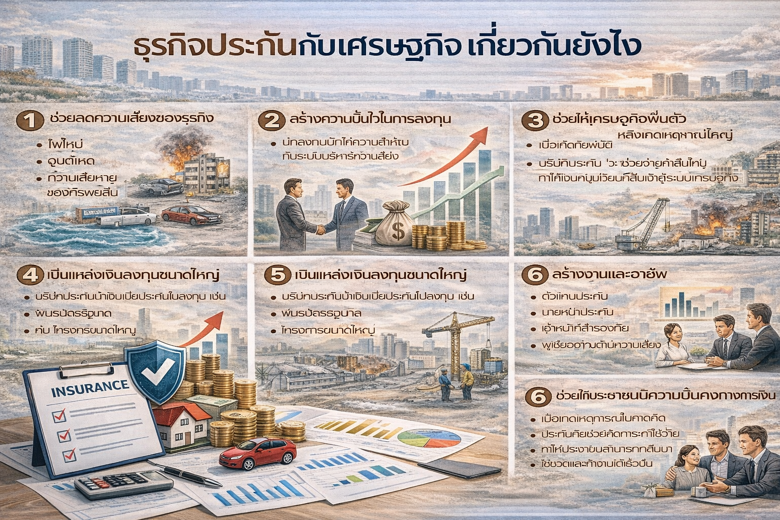 ธุรกิจประกันกับเศรษฐกิจเกี่ยวกันยังไง