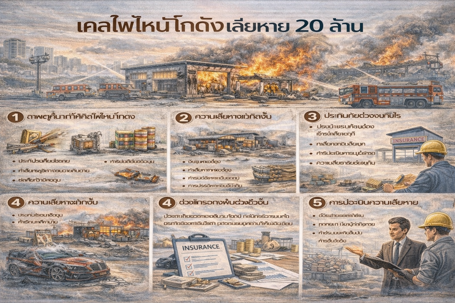 เคสไฟไหม้โกดังเสียหาย 20 ล้าน