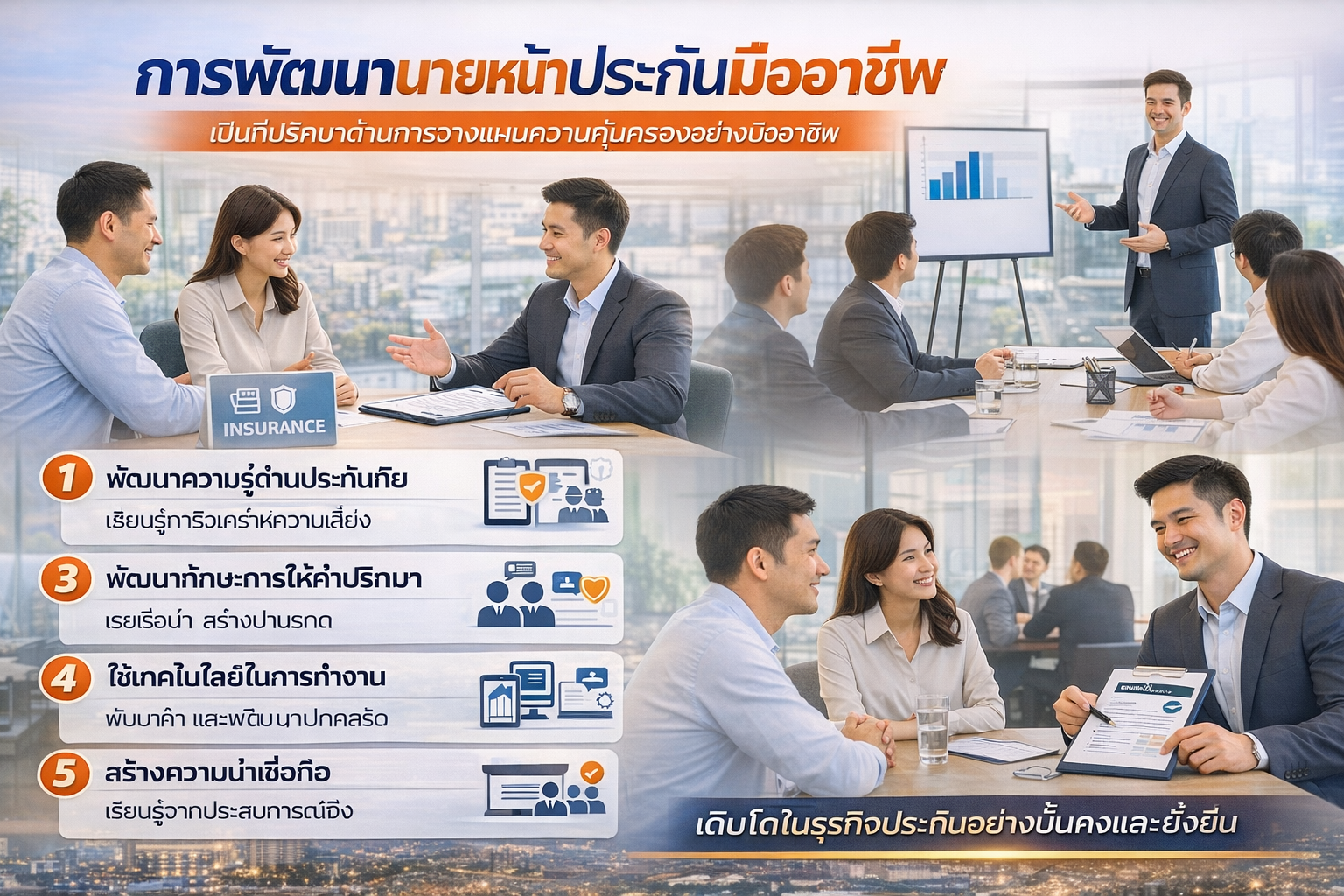 การพัฒนานายหน้าประกันมืออาชีพ