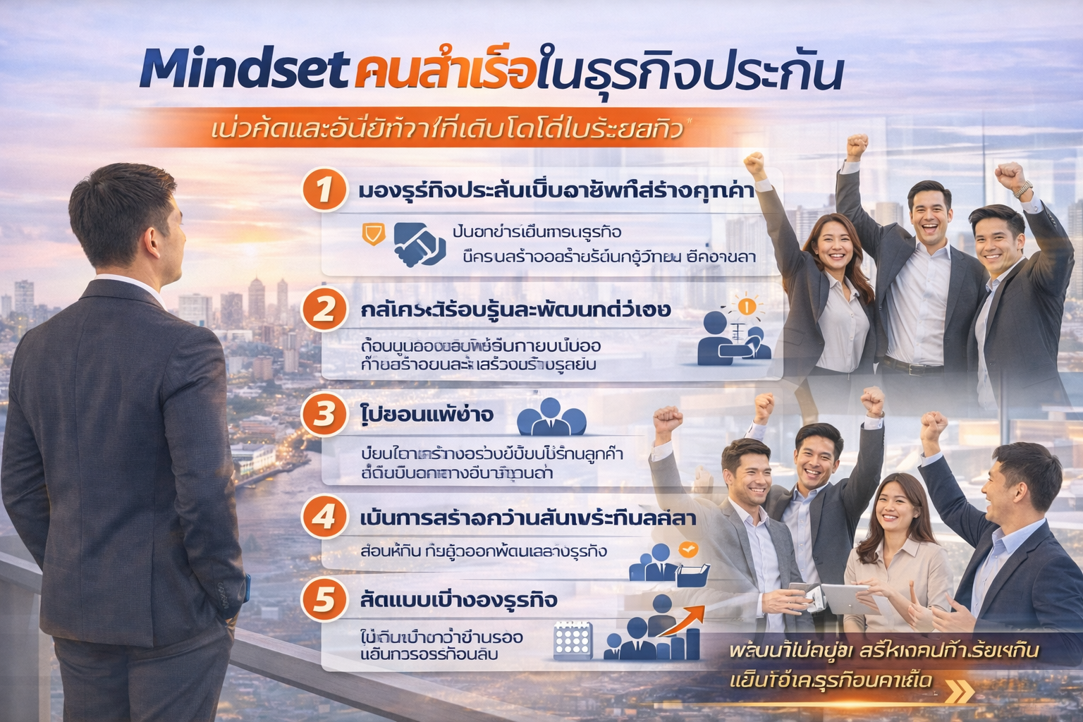Mindset คนสำเร็จในธุรกิจประกัน