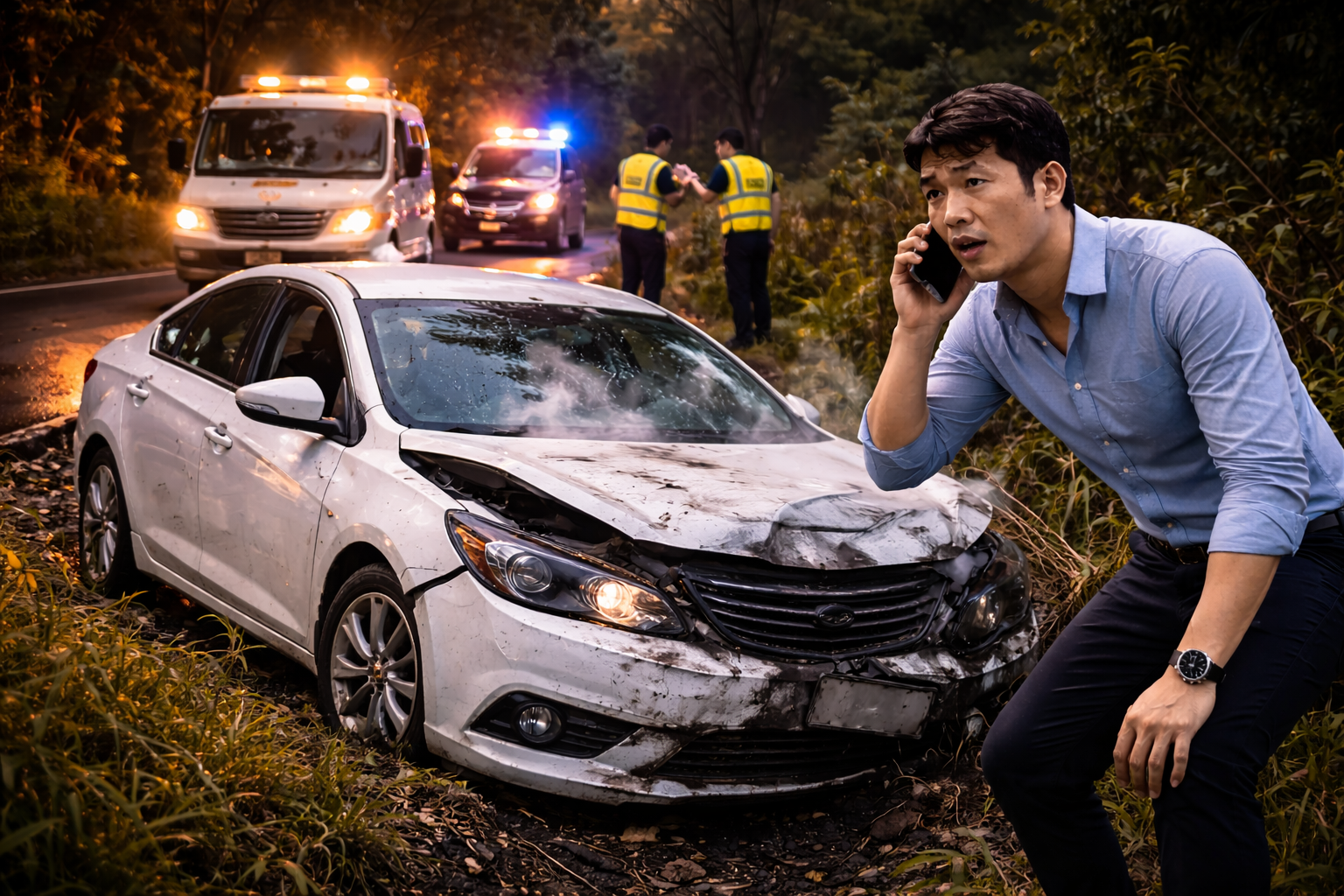 เคสรถเสียหลักตกข้างทาง ประกันคุ้มครองหรือไม่