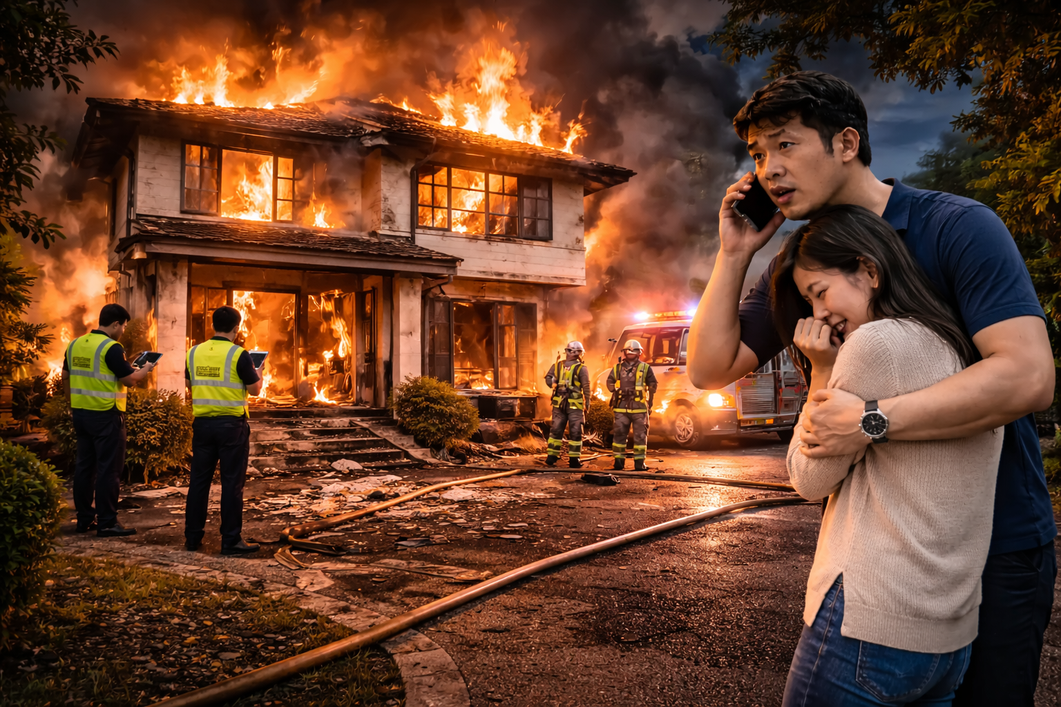 เคสไฟไหม้บ้านกลางดึก ความเสียหายหลักล้าน ประกันช่วยอะไร