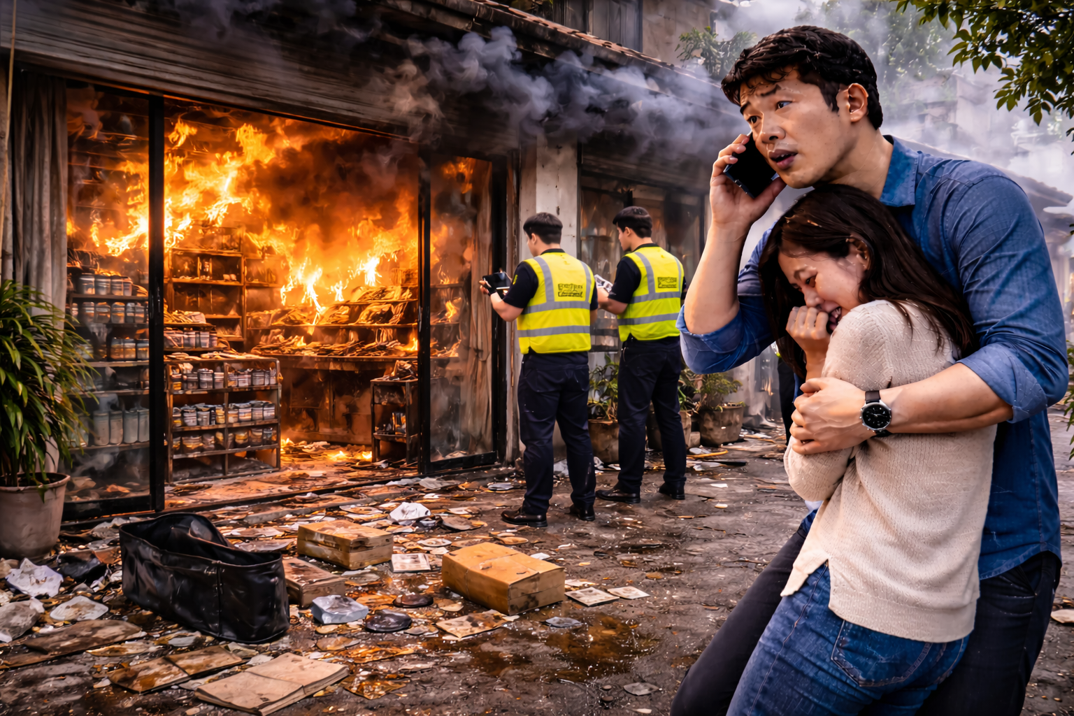 เคสไฟไหม้ร้านค้าตึกแถว เสียหายทั้งร้าน ประกันจ่ายไหม