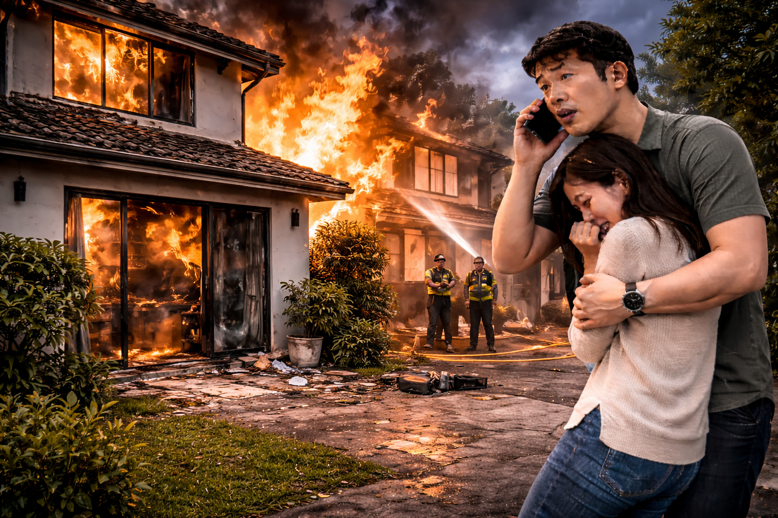 เคสบ้านเพื่อนบ้านไฟไหม้ลามมาบ้านเรา ประกันช่วยยังไง