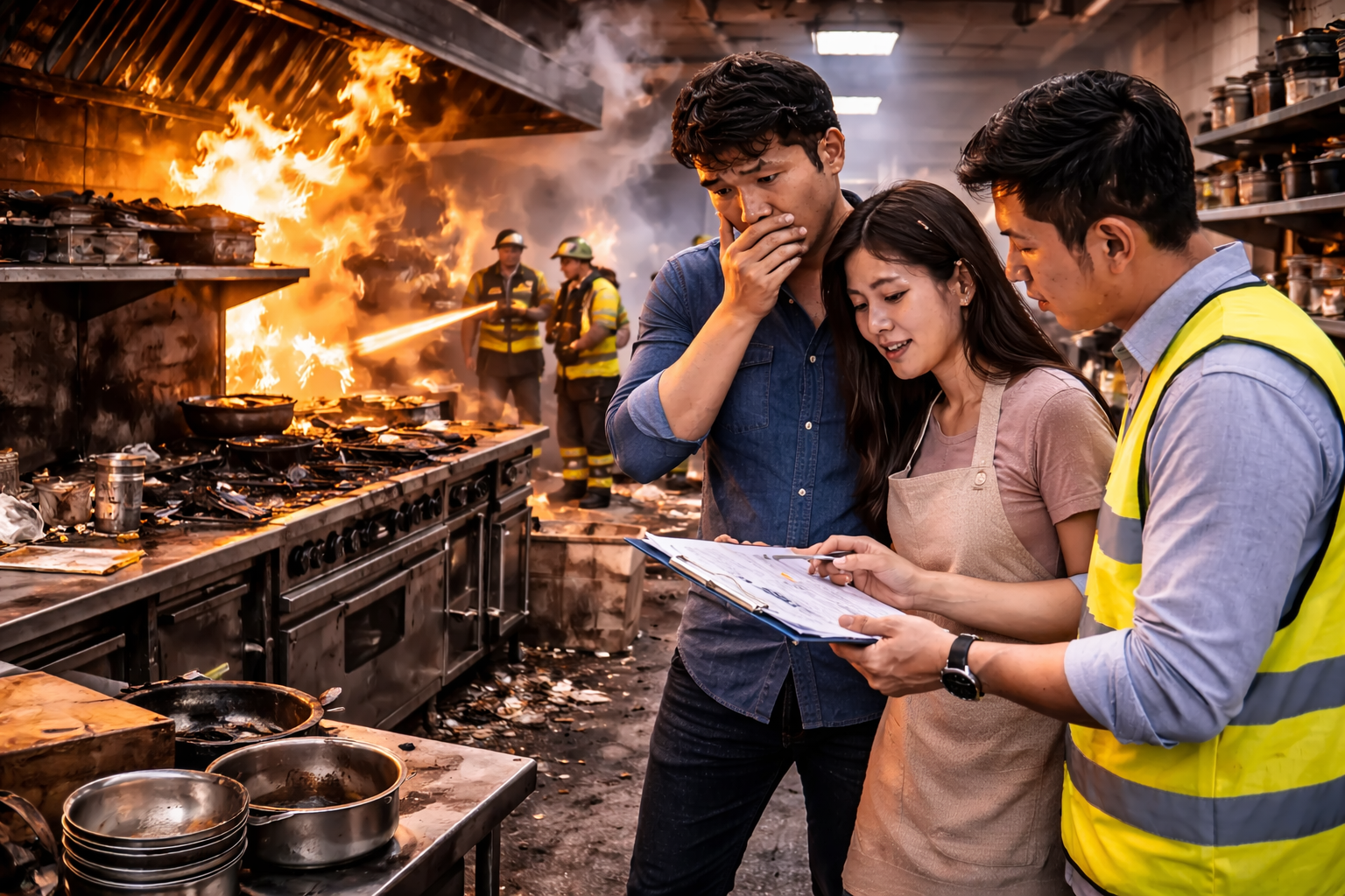 เคสร้านอาหารไฟไหม้ในครัว ประกันช่วยยังไง