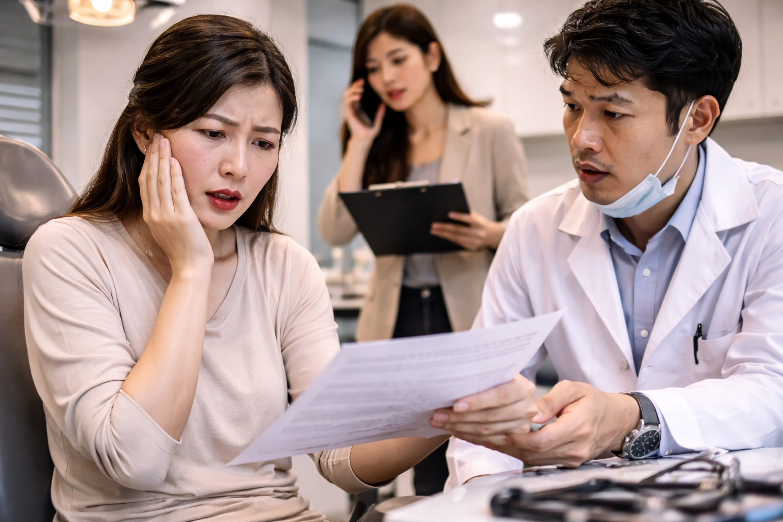 เคสคลินิกทำฟันลูกค้าฟ้องร้อง ประกันช่วยยังไง