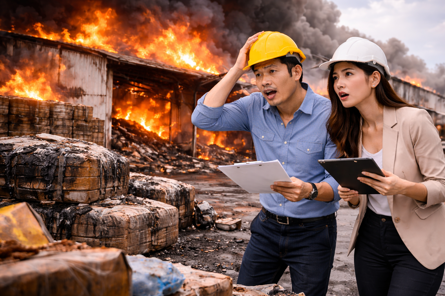 เคสโกดังสินค้าถูกไฟไหม้ทั้งคลัง ประกันช่วยอย่างไร