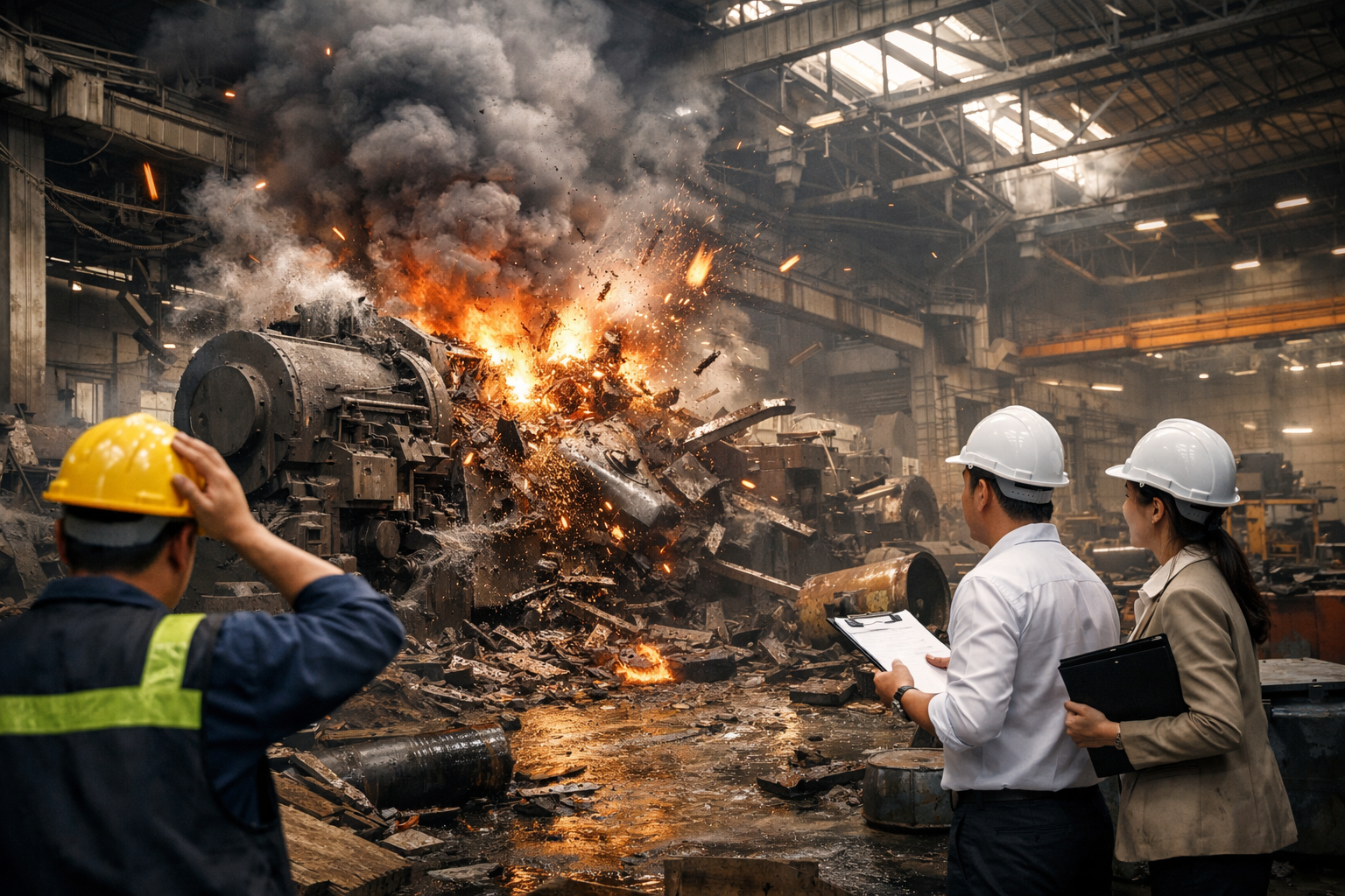 เครื่องจักรระเบิดในโรงงาน ความเสียหายหลายล้าน ประกันช่วยได้ยังไง