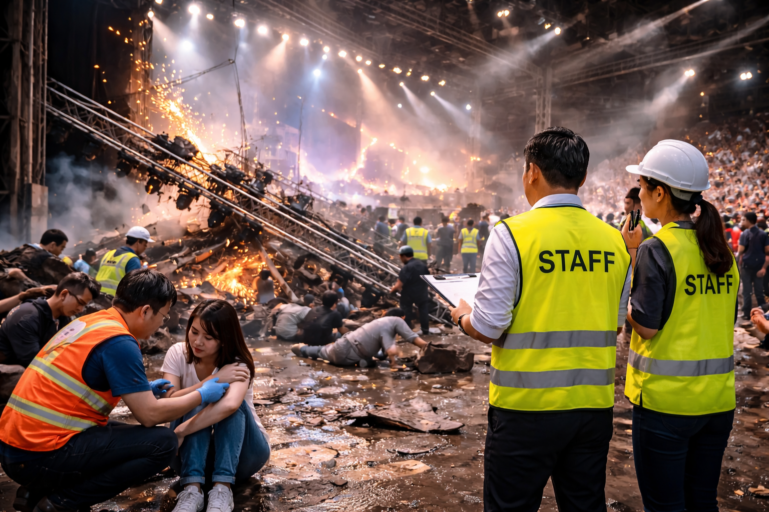 งานอีเว้นต์เกิดอุบัติเหตุ ผู้ร่วมงานบาดเจ็บ ประกันช่วยอย่างไร