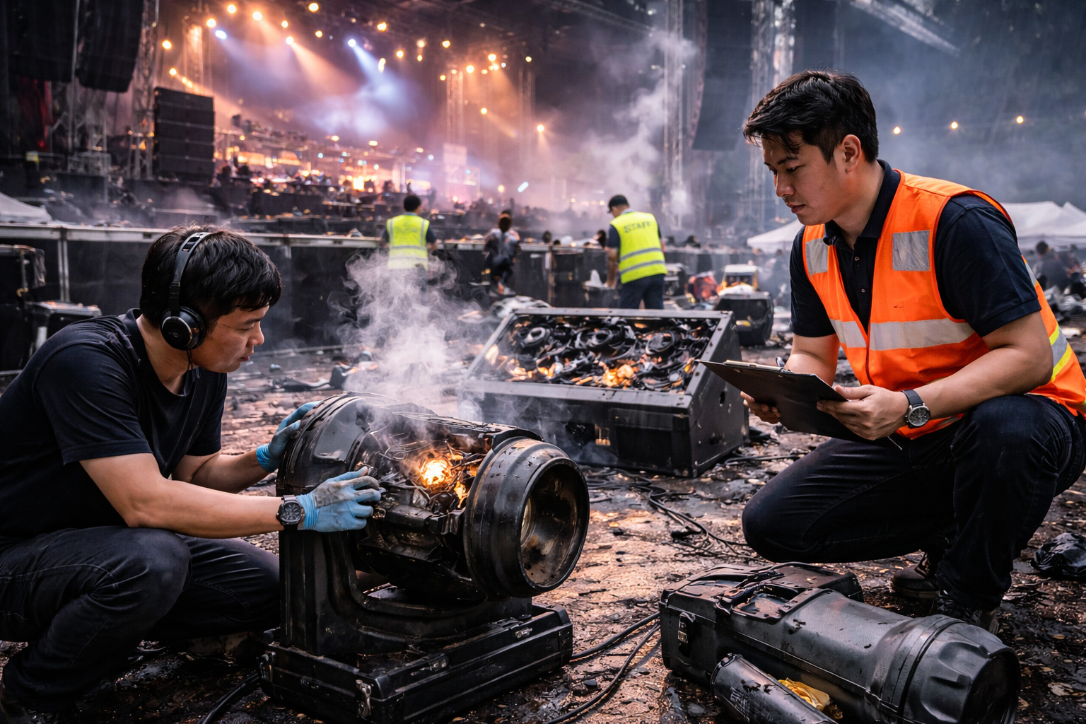 อุปกรณ์แสงสีเสียหายในงานอีเว้นต์ ความเสียหายหลักล้าน ประกันช่วยอย่างไร