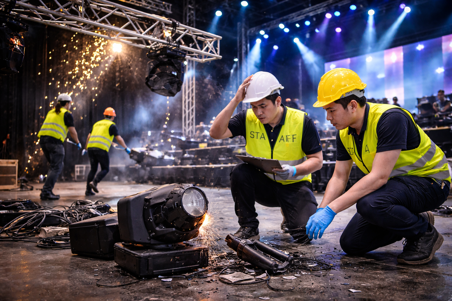 อุปกรณ์เวทีเสียหายระหว่างติดตั้ง ผู้จัดงานเสียหายหลายแสน ประกันช่วยอย่างไร