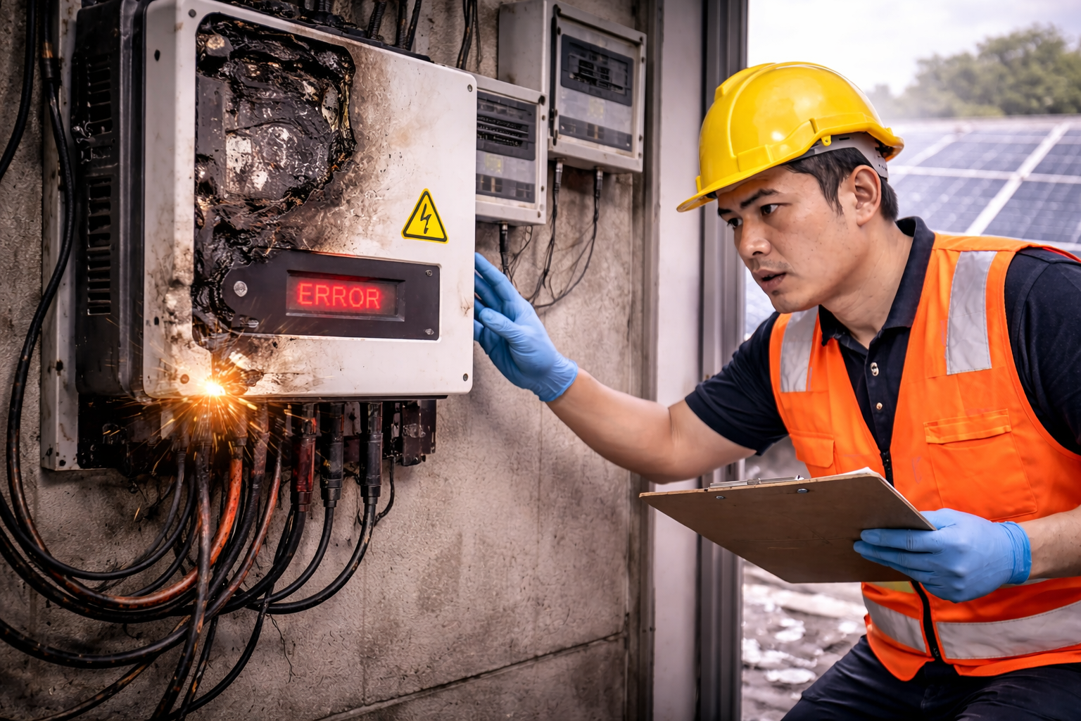 อินเวอร์เตอร์โซลาร์เซลล์พัง ระบบผลิตไฟฟ้าหยุดทำงาน ประกันช่วยอย่างไร