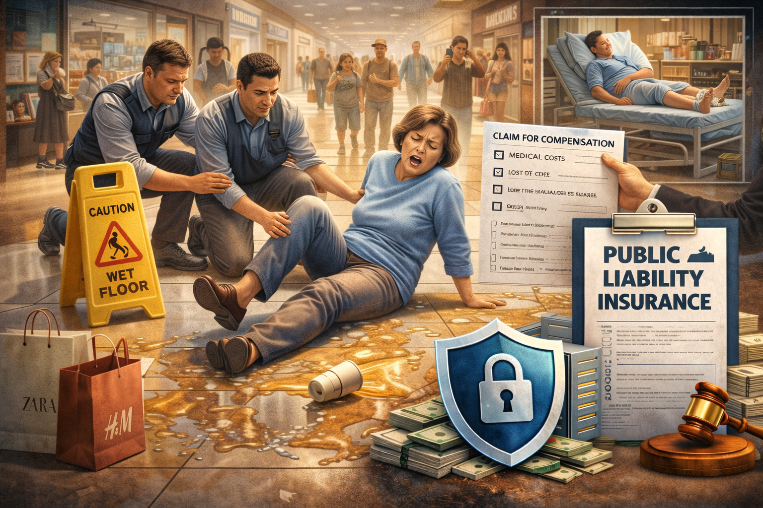 เคสจริง ลูกค้าลื่นล้มในห้าง เจ้าของพื้นที่ต้องรับผิดชอบค่าเสียหาย