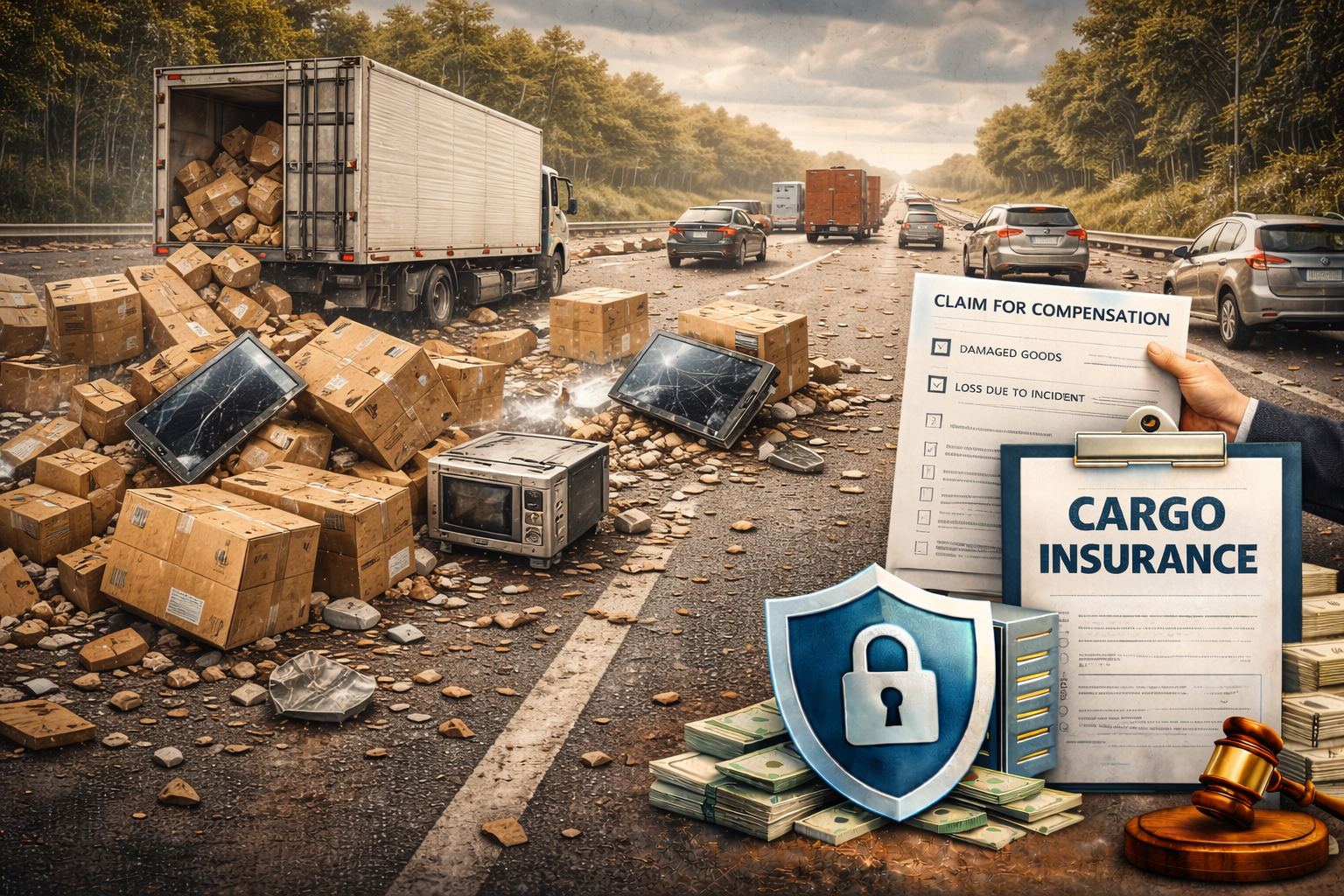 เคสจริง สินค้าตกจากรถขนส่งเสียหาย ความเสียหายหลายแสนบาท