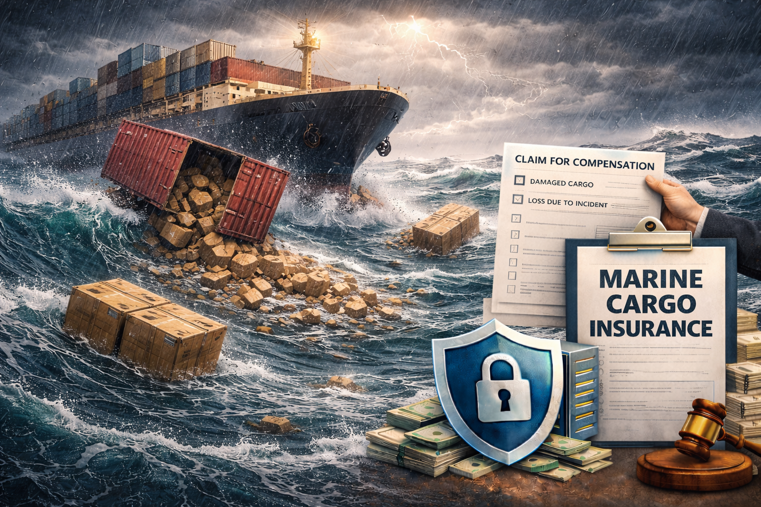 เคสจริง ตู้คอนเทนเนอร์เสียหายกลางทะเล ความเสียหายหลักล้าน