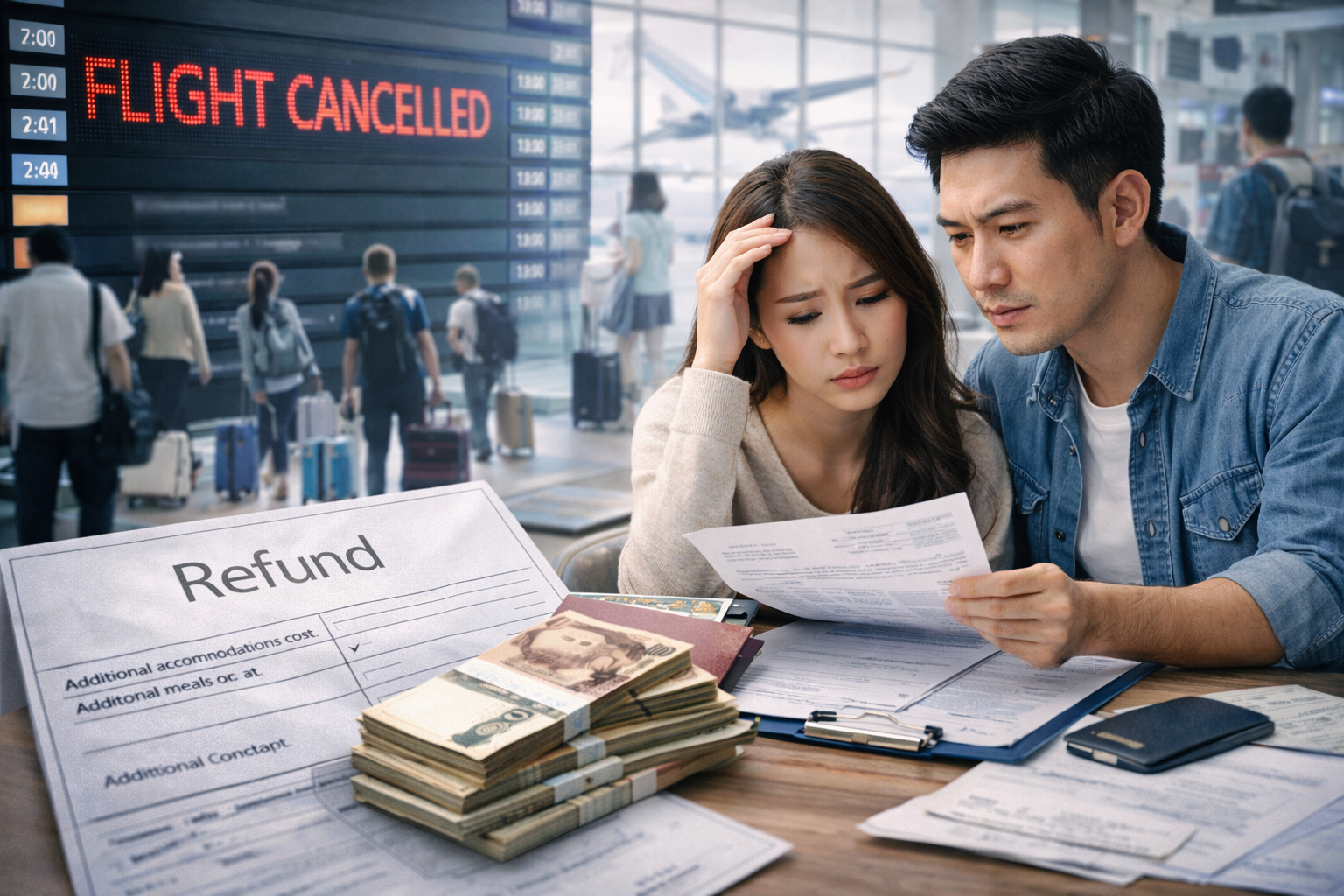 เคสจริง ประกันการเดินทางช่วยเมื่อเที่ยวบินยกเลิก