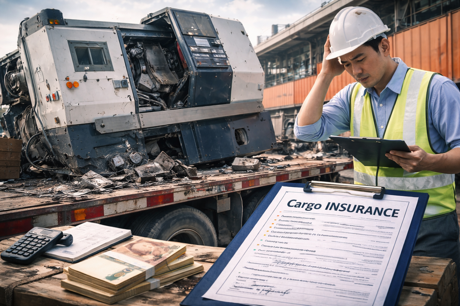 เคสจริง ประกันการขนส่งช่วยเมื่อเครื่องจักรเสียหายระหว่างขนส่ง