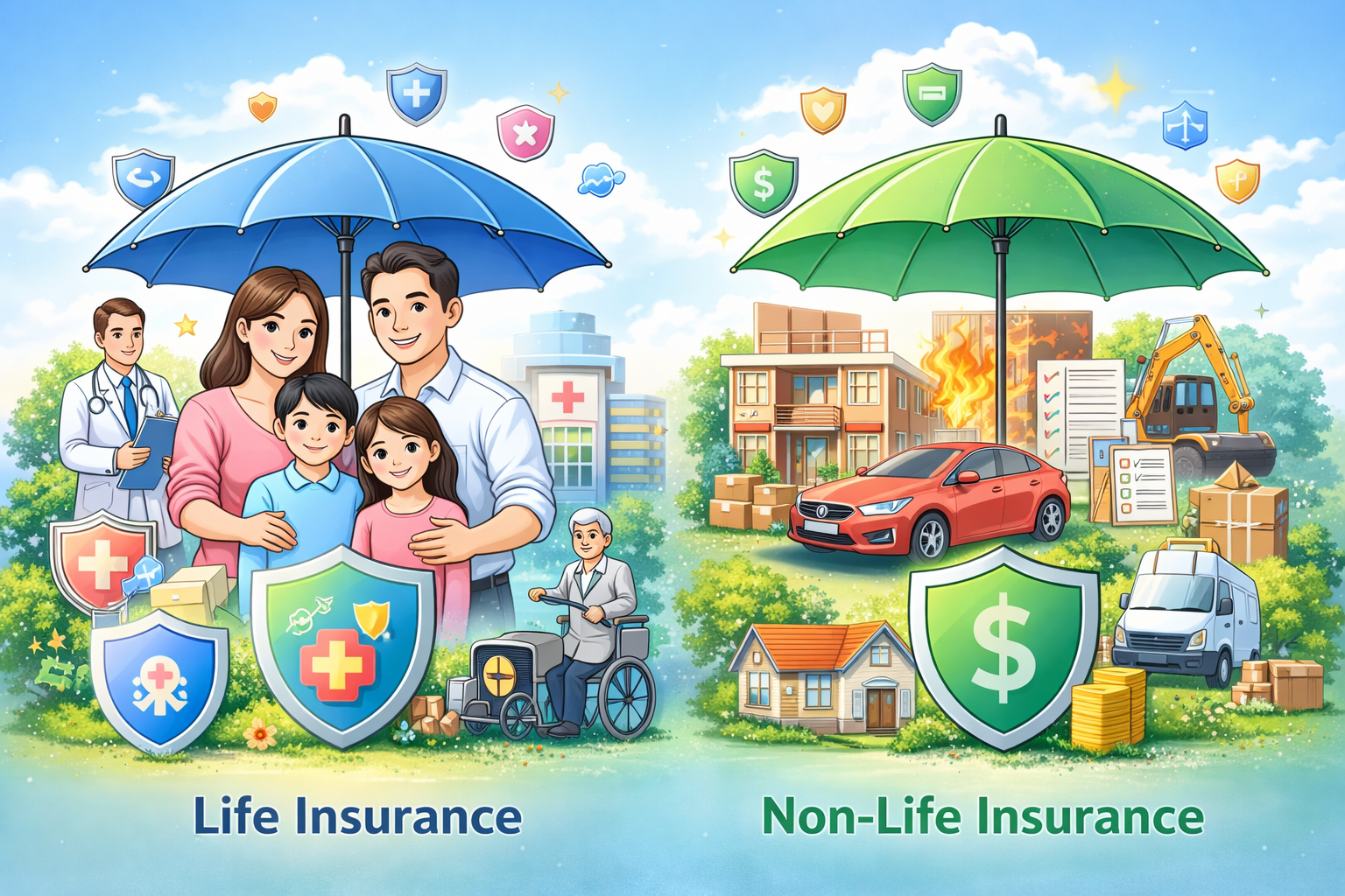 ประกันมีกี่ประเภท