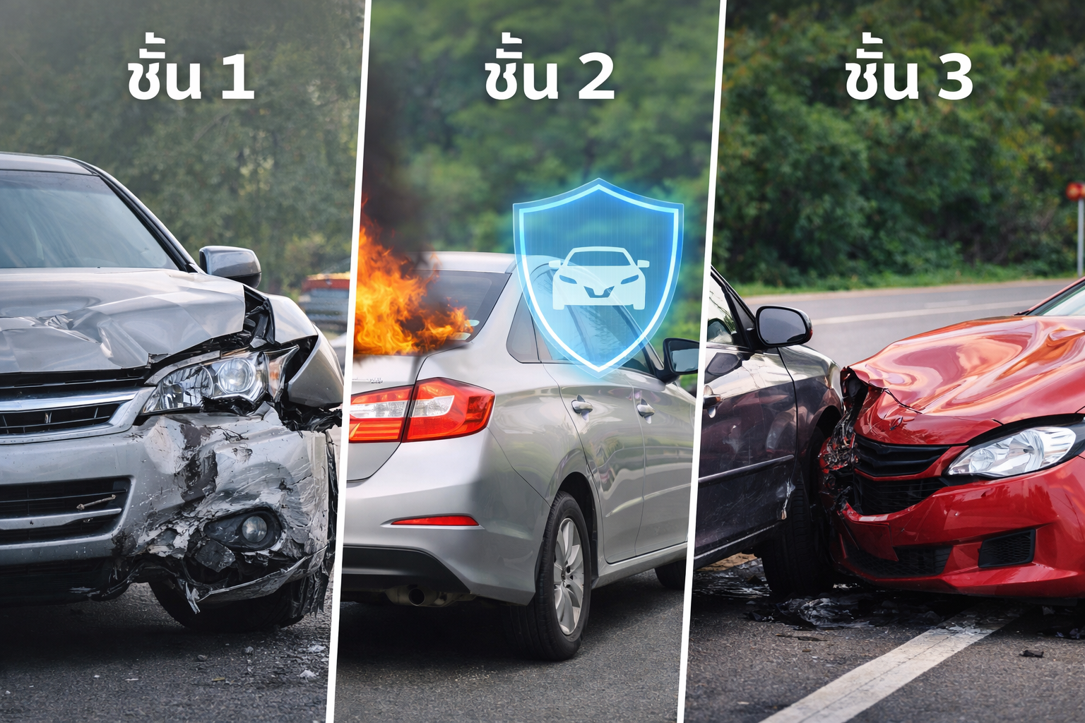 ประกันชั้น 1 2 3 ต่างกันยังไง