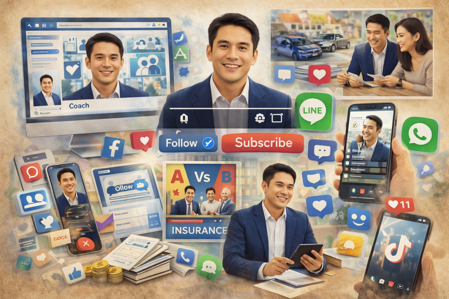 การสร้างตัวตนออนไลน์ในธุรกิจประกัน