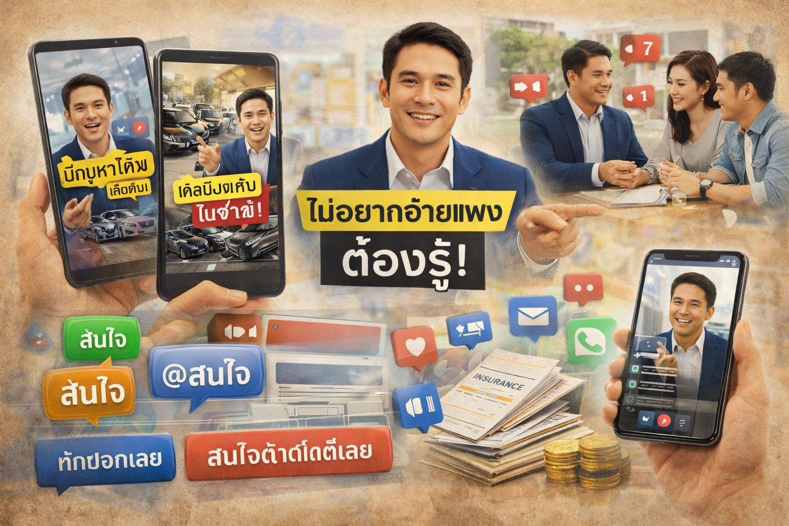 วิธีทำคอนเทนต์ประกันให้ลูกค้าทักหา