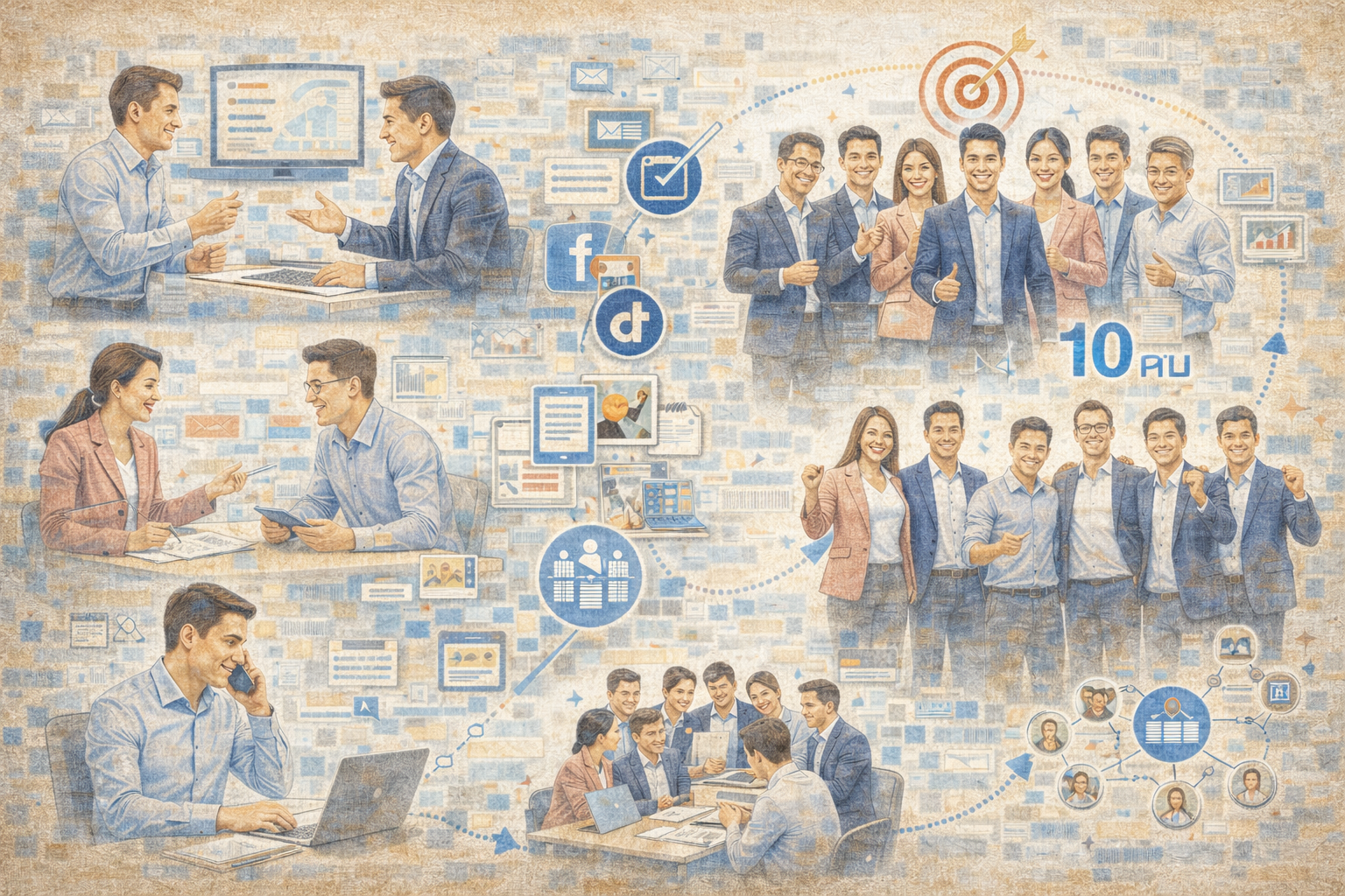 วิธีสร้างทีมประกัน 10 คนแรก