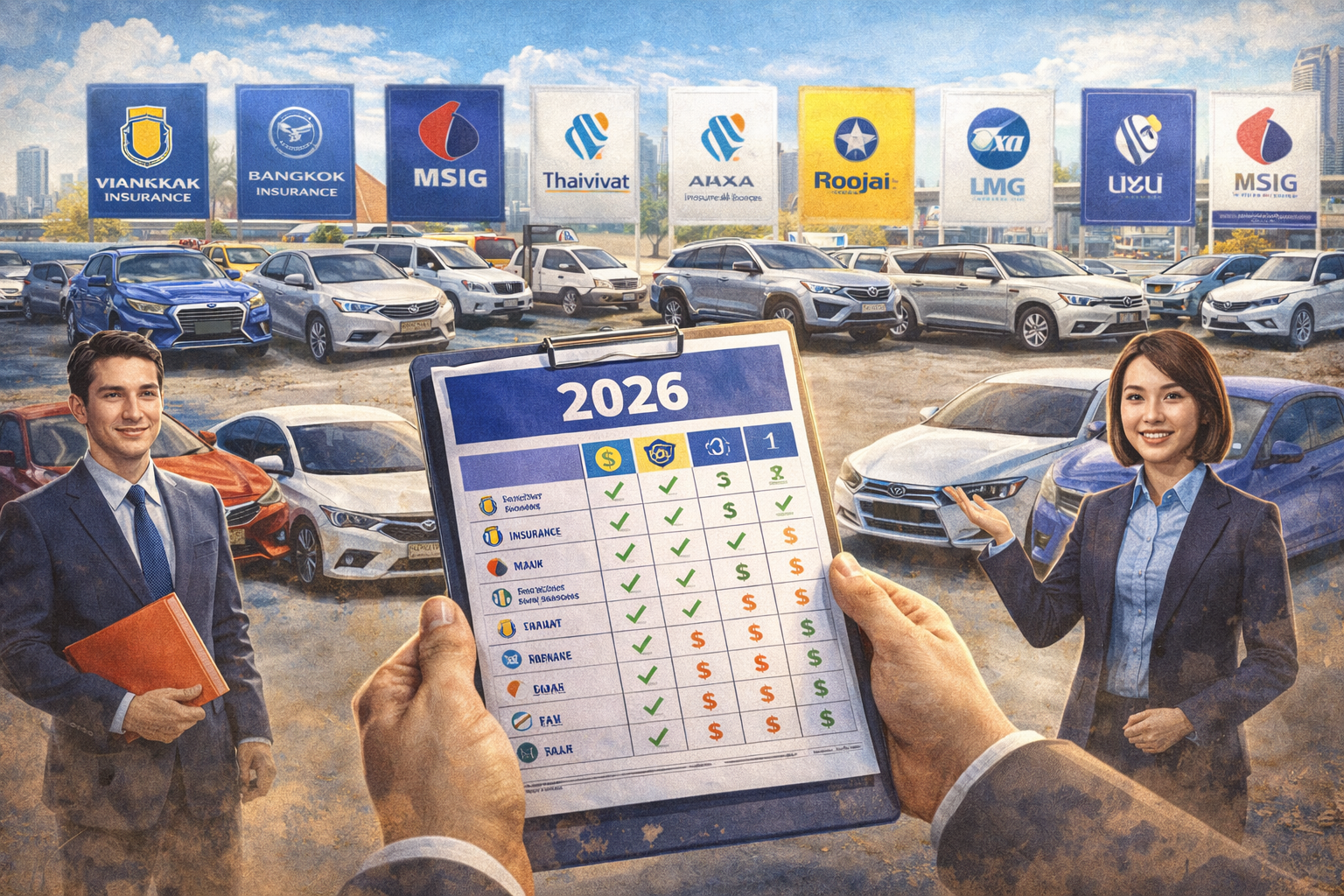 เปรียบเทียบประกันรถ 2026 ทุกบริษัท แบบเข้าใจง่าย