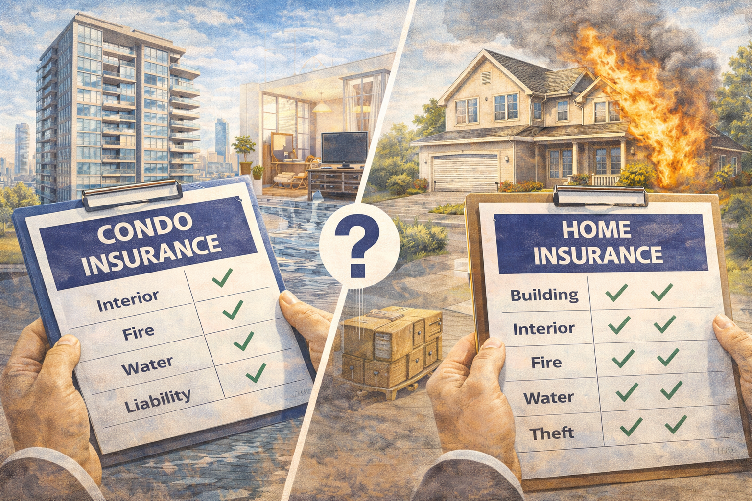 ประกันคอนโด vs บ้าน ต่างกันยังไง เลือกแบบไหนคุ้มกว่า