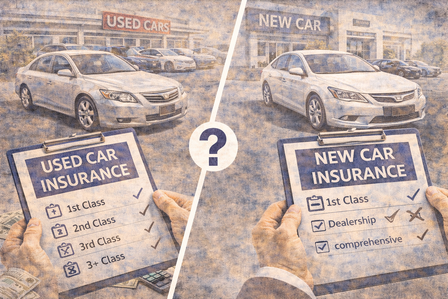 ประกันรถมือสอง vs มือหนึ่ง ต่างกันยังไง เลือกแบบไหนคุ้มกว่า