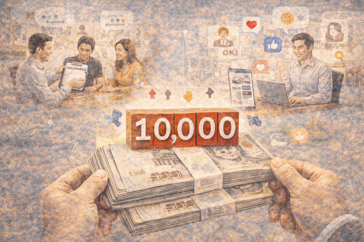 สร้างรายได้ 10,000 แรกจากประกัน ทำยังไงให้ได้จริง