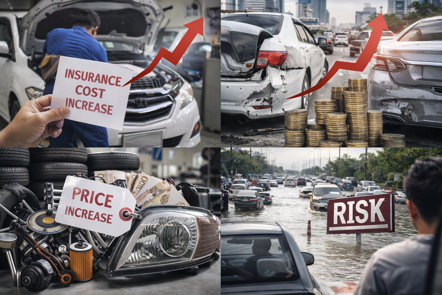 ประกันรถราคาแพงขึ้นเพราะอะไร รู้ก่อนจ่าย จะได้ไม่เสียเงินฟรี