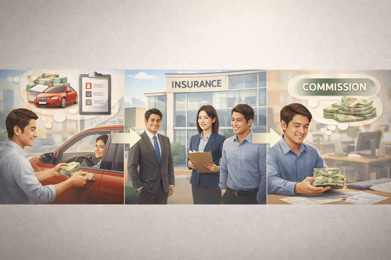 ขายประกันวินาศภัยได้เงินยังไง เข้าใจโครงสร้างรายได้แบบชัดเจน