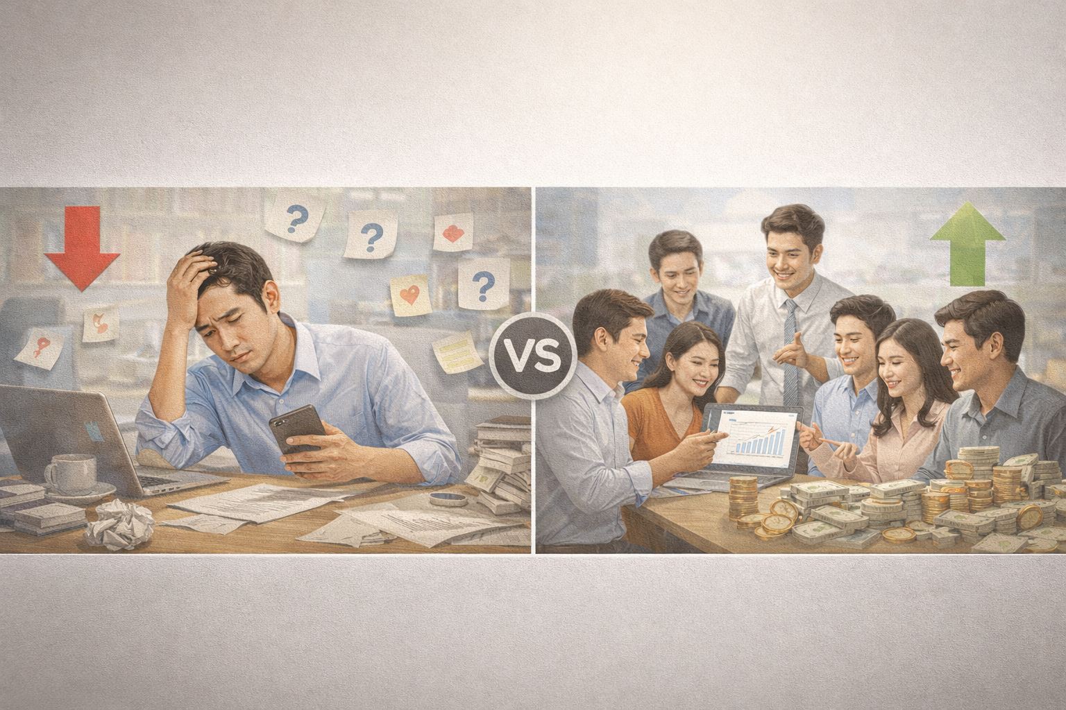 ทำคนเดียว vs ทำทีม แบบไหนดีกว่า ในอาชีพนายหน้าประกันวินาศภัย