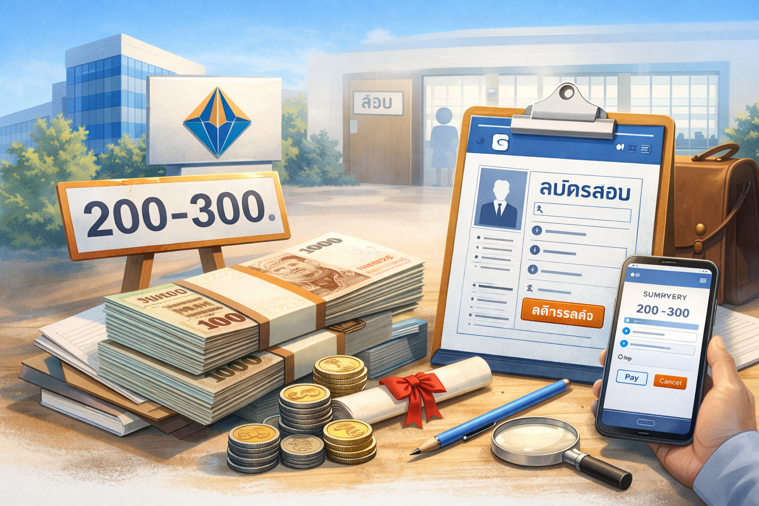 ค่าสมัครสอบนายหน้าวินาศภัย เท่าไหร่ ต้องเตรียมเงินกี่บาท