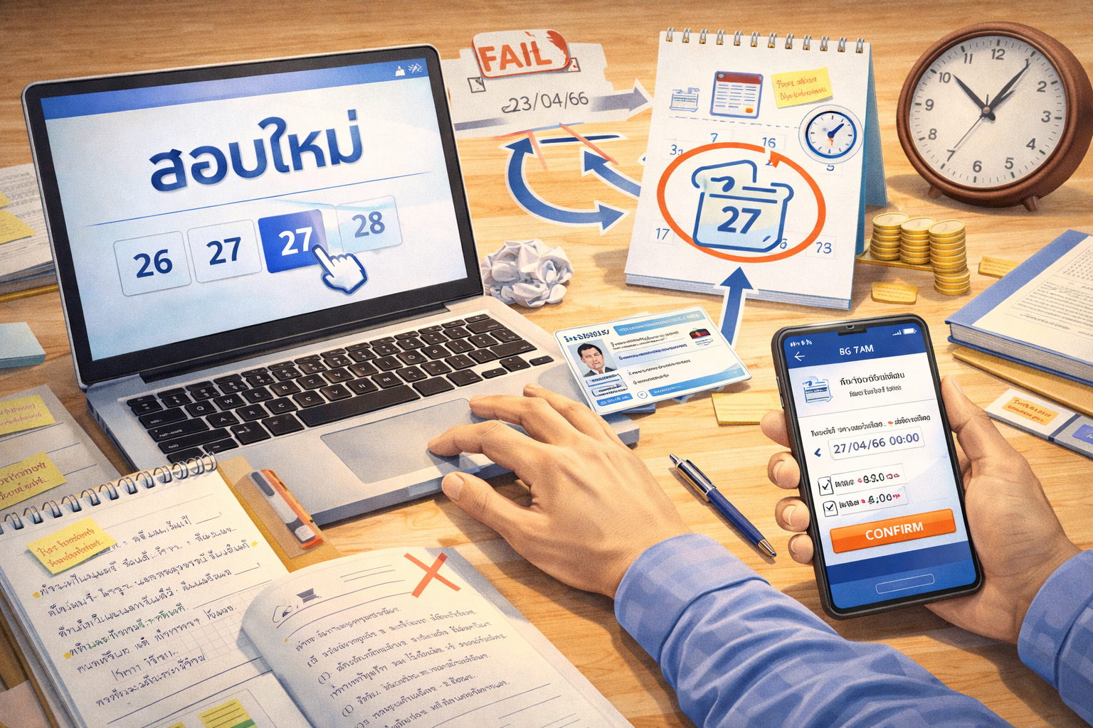 สอบนายหน้าประกัน สอบใหม่ได้เมื่อไหร่ รอกี่วัน