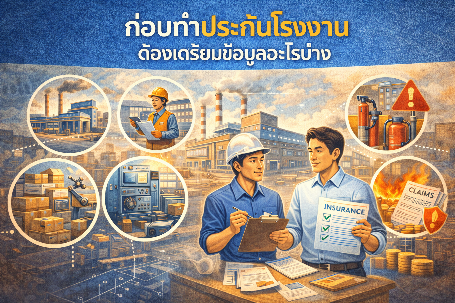 ก่อนทำประกันโรงงาน ต้องเตรียมข้อมูลอะไรบ้าง