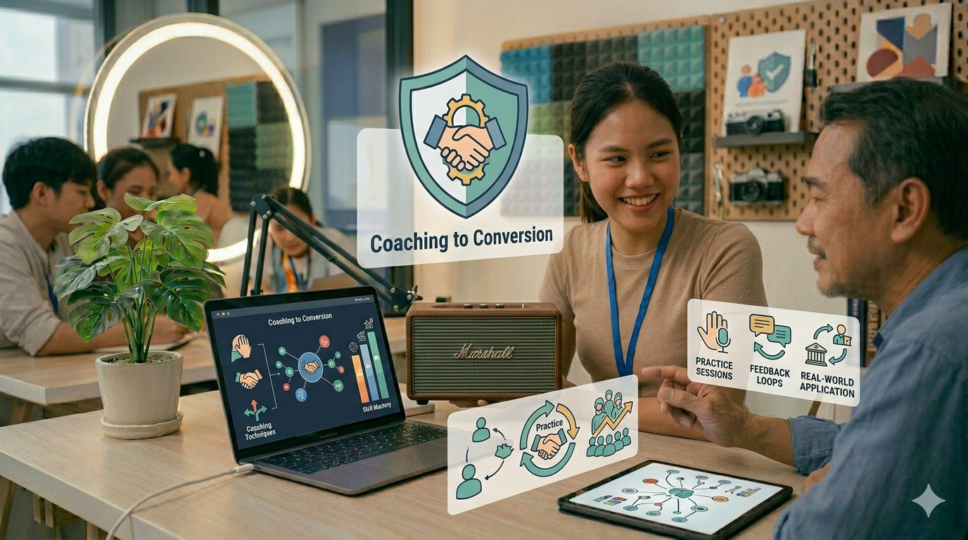 วิธีสอนทีมให้ขายได้ เปลี่ยนจากสอนอย่างเดียว เป็น ทำให้เขาขายเป็นจริง