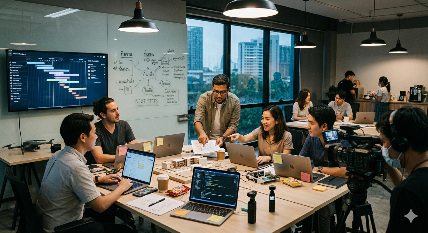 เบื้องหลังการทำงานของทีม