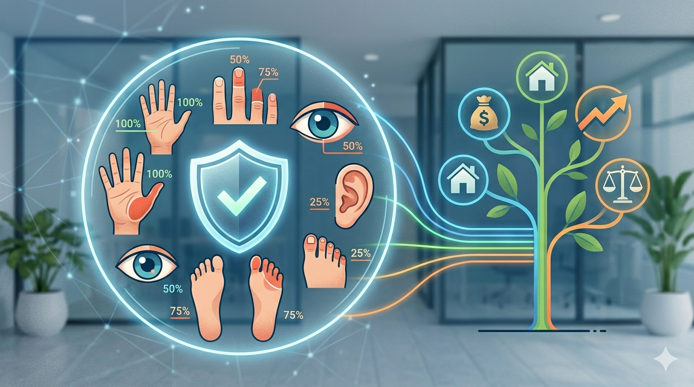 อวัยวะสูญเสียคุ้มครองไหม