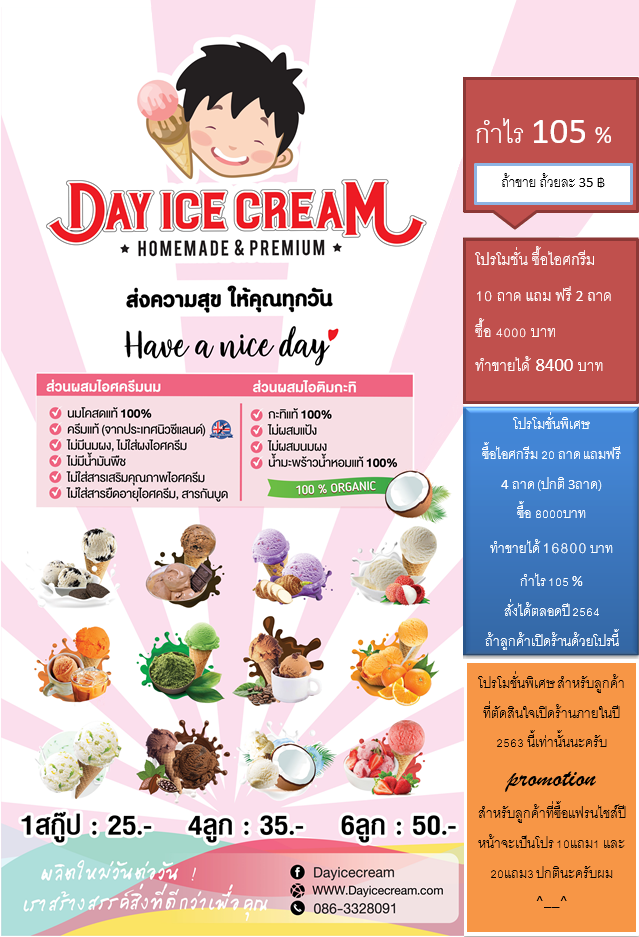 ร้านไอติมที่อร่อยที่สุดในไทย เปิดแล้วกำไร100%