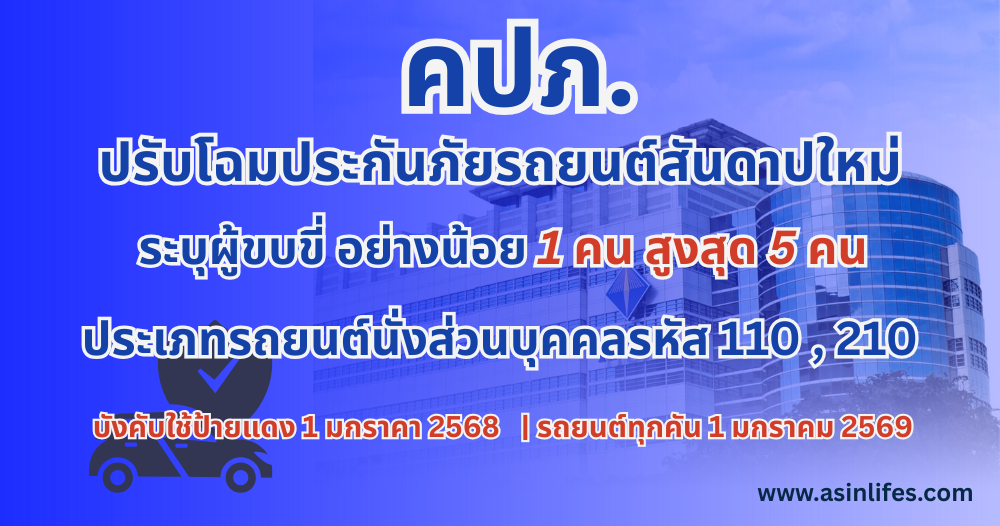คปภ.ระบุผู้ขับขี่