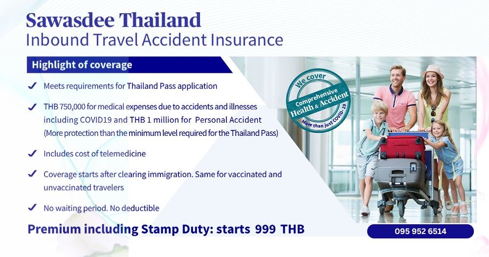 Sawasdee Thailand Inbound Travel Accident Insurance Including Covid-19 Sawasdee Thailand Inbound Travel Accident Insurance Including Covid-19