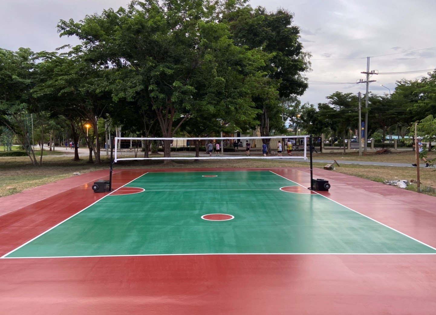 สนามตะกร้อ ระบบ EPDM- NR Binder (Top PU)