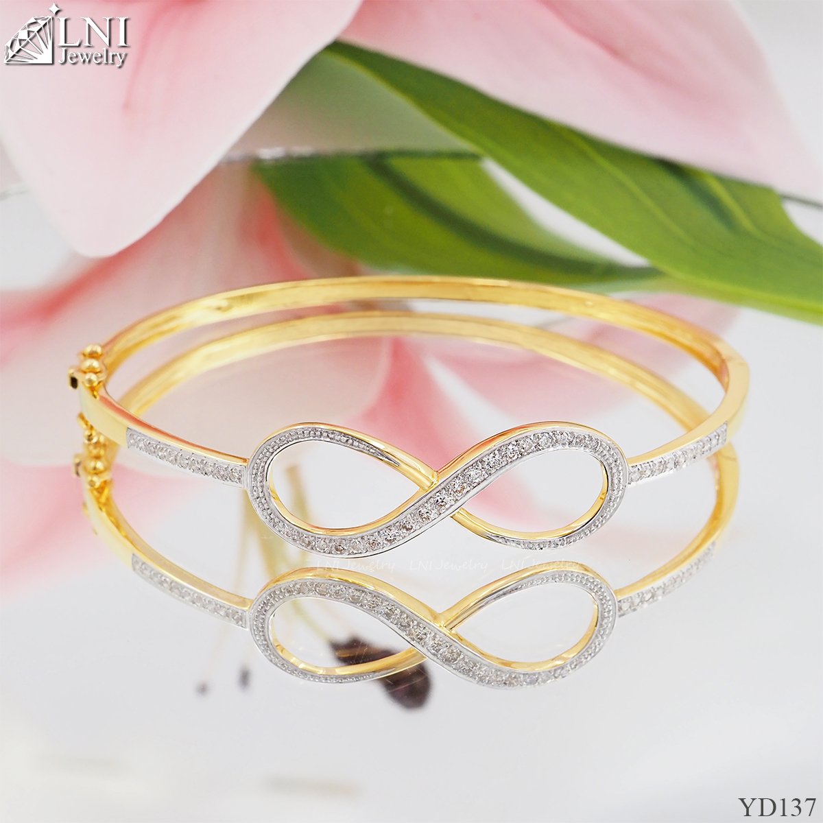 YD137 Infinity diamond bracelet